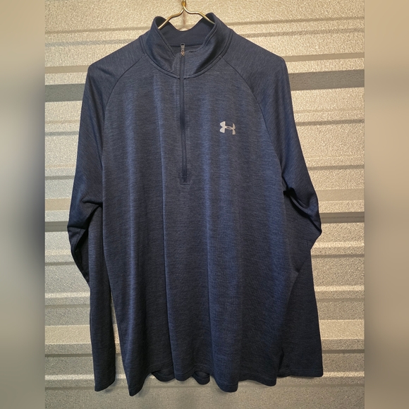 Under Armour Other - Under Armour Dark Blue Quarter-Zip Top